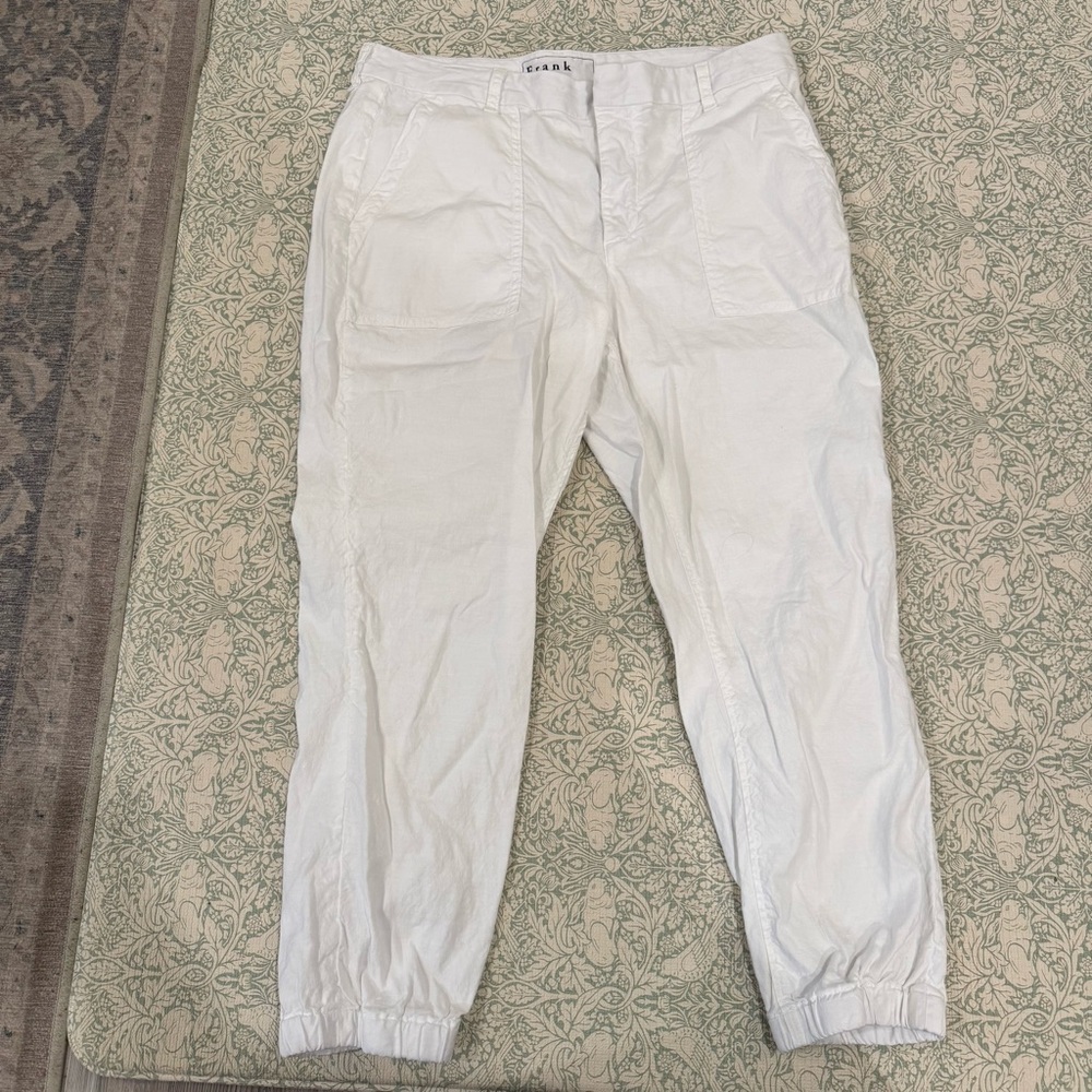 Frank & Eileen Jameson White Utility Joggers